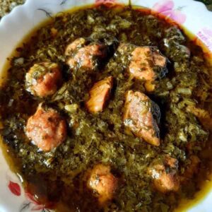 خورش اسفناج و ماش (گلستان)