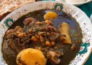 آبگوشت قورمه سبزی همدان